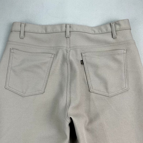 Vintage Levis Sta-Prest Pants Mens 40x34 Tan Straight Leg Dress Slacks Made USA - Picture 2 of 14